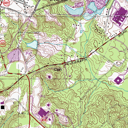 Topographic Map of Millan - Potter Family Cemetery, VA