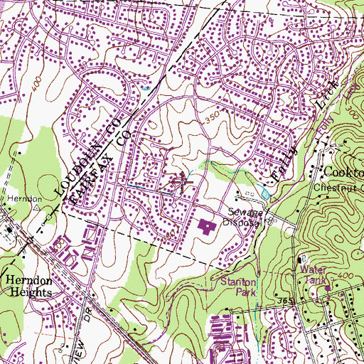 Topographic Map of Orrison Family Cemetery, VA
