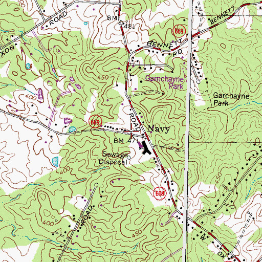 Topographic Map of Thompson Family Cemetery, VA