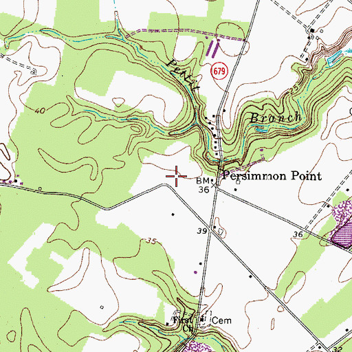 Topographic Map of Abbott Family Cemetery, VA