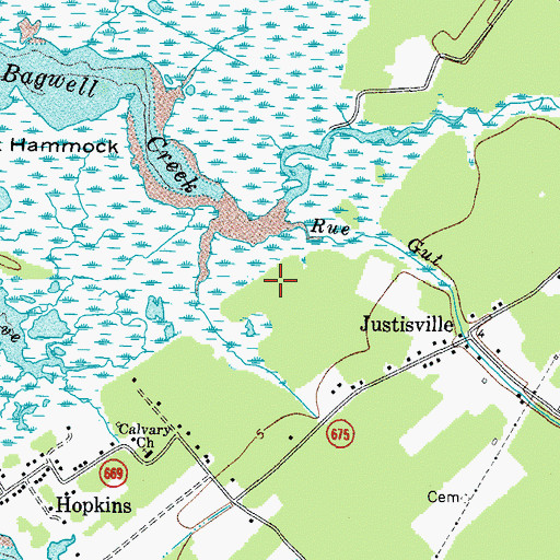 Topographic Map of Abrams Family Cemetery, VA