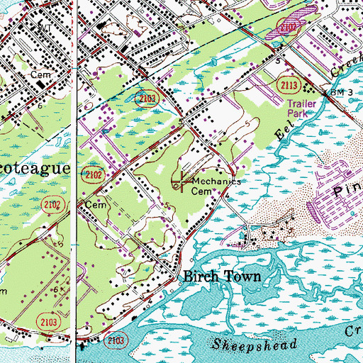 Topographic Map of Reynolds Cemetery, VA
