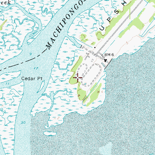 Topographic Map of White Cemetery, VA