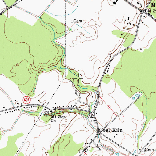 Topographic Map of Bull Plot, VA