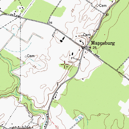 Topographic Map of Powell Plot, VA