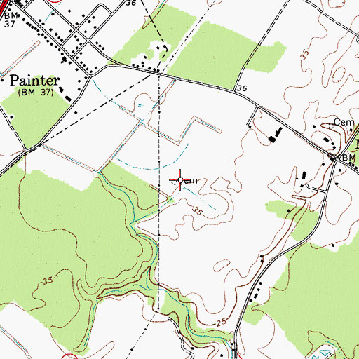 Topographic Map of Turner Plot, VA
