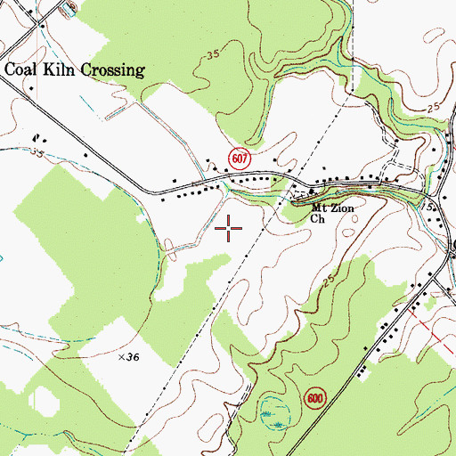 Topographic Map of Sturgis - Painter Cemetery, VA