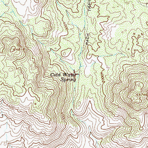 Topographic Map of Cold Water Spring, AZ