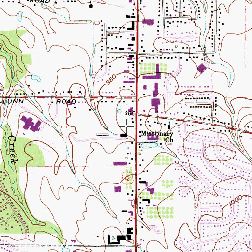 Topographic Map of Strongsville Post Office, OH