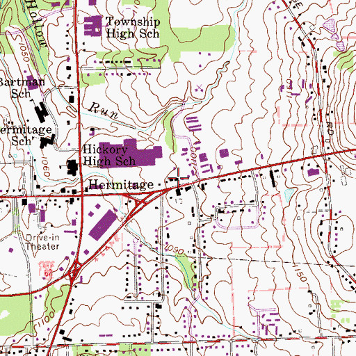 Topographic Map of Elite EMS, PA
