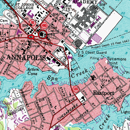 Topographic Map of Redemptorist Cemetery, MD