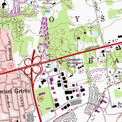 Topographic Map of Nassau County Police Department 2nd Precinct Station, NY