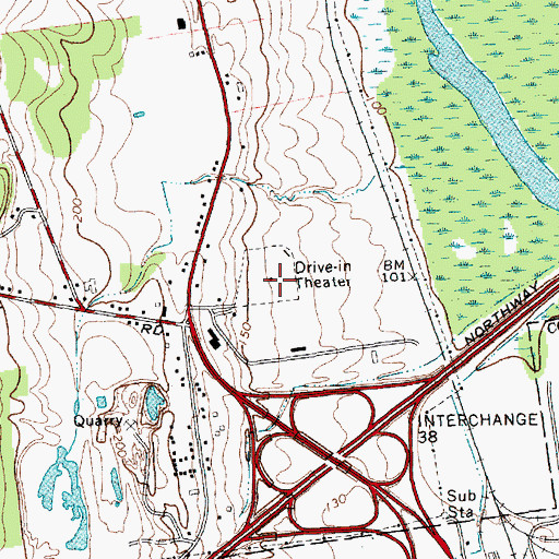 Topographic Map of Clinton County Sheriff's Office, NY