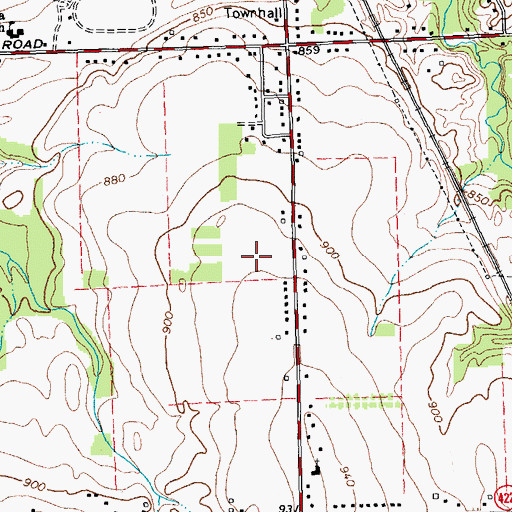 Topographic Map of New York State Police Troop A Zone 2 Elma Station, NY