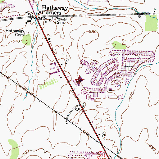 Topographic Map of New York State Police Troop E Headquarters, NY