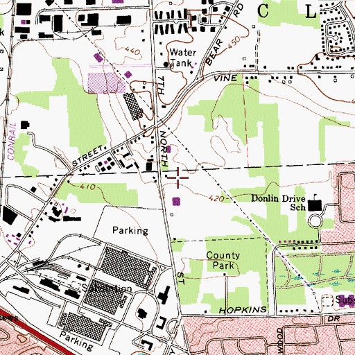 Topographic Map of Onondaga County Sheriff's Office - North Community Station, NY
