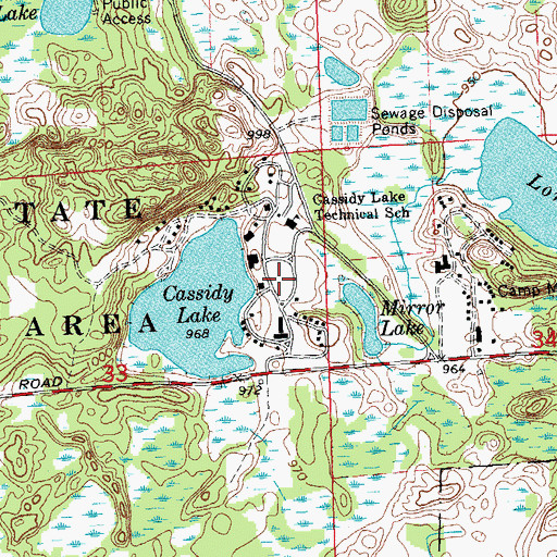 Topographic Map of Special Alternative Incarceration Facility, MI