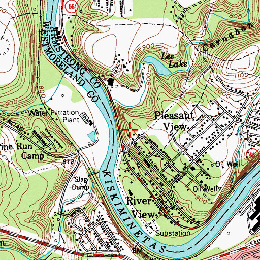 Topographic Map of Keppel Burial Ground, PA