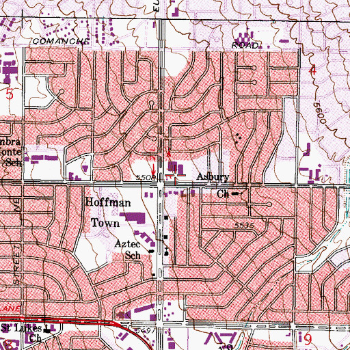 Topographic Map of Steve Schiff Post Office, NM