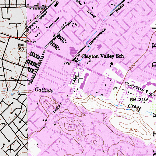 Topographic Map of Casa Correo Post Office, CA