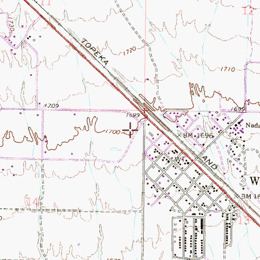 Topographic Map of Wittmann Post Office, AZ
