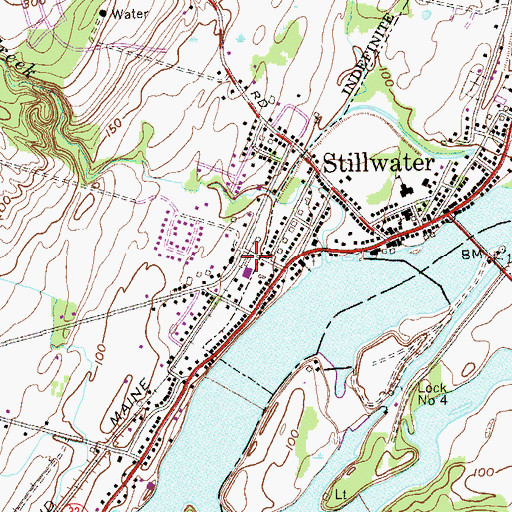 Topographic Map of Stillwater Police Department, NY