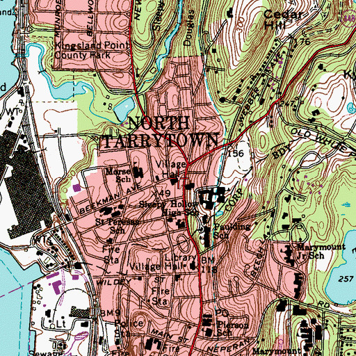 Topographic Map of Sleepy Hollow Police Department, NY