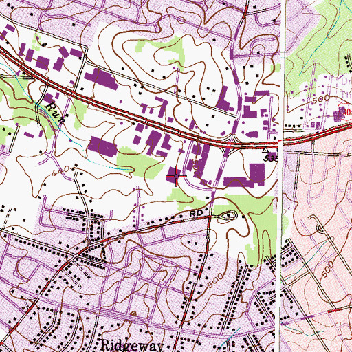 Topographic Map of Catonsville Carrier Annex Post Office, MD