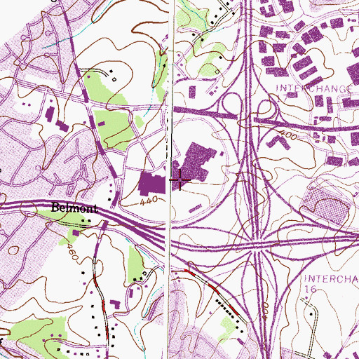 Topographic Map of Security Square Post Office, MD