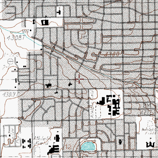 Topographic Map of Clovis Post Office Northwest Station, NM