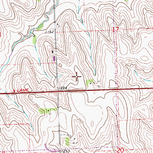 Topographic Map of Methodist Women's Hospital, NE