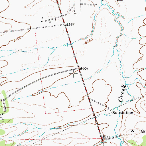 Topographic Map of Angel Fire Post Office, NM