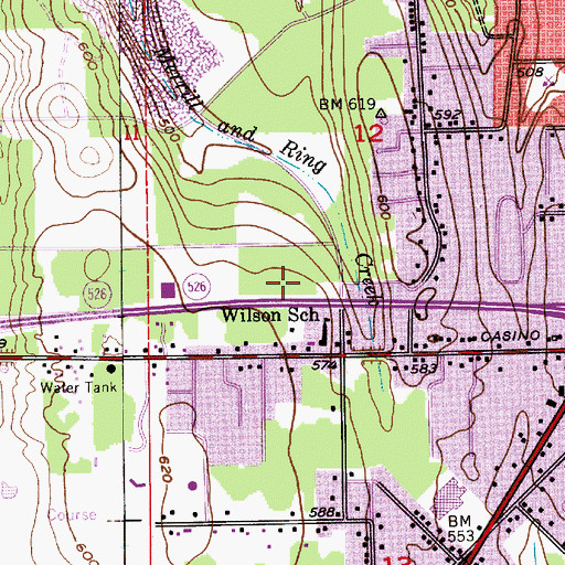 Topographic Map of Everett Post Office, WA