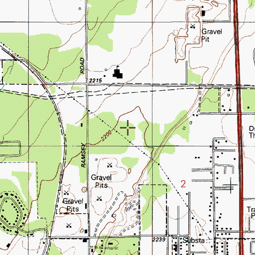 Topographic Map of Coeur D Alene Carrier Annex Post Office, ID