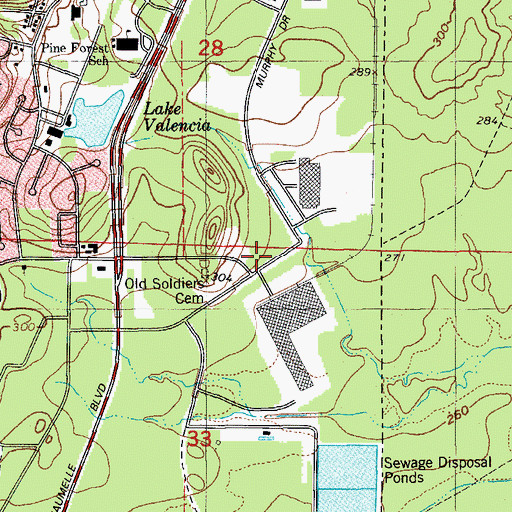Topographic Map of Maumelle Post Office, AR