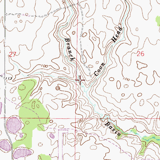 Topographic Map of Bay Head Branch, FL