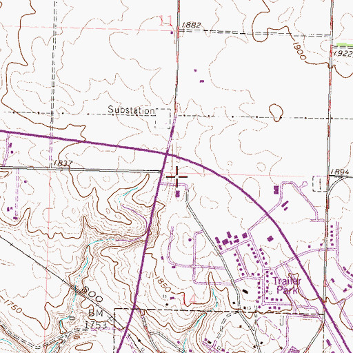 Topographic Map of Zion German Lutheran Cemetery, ND