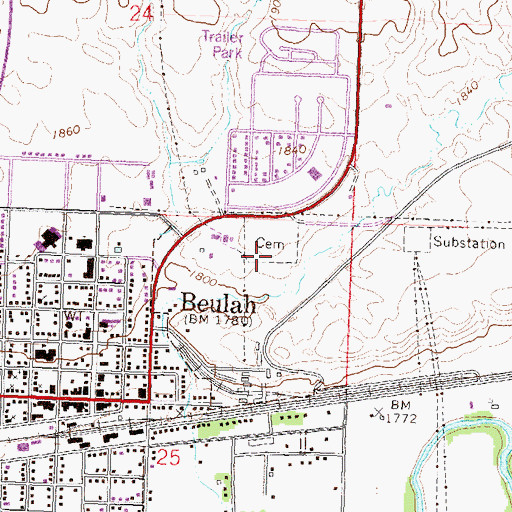 Topographic Map of Zion Lutheran Church Cemetery, ND