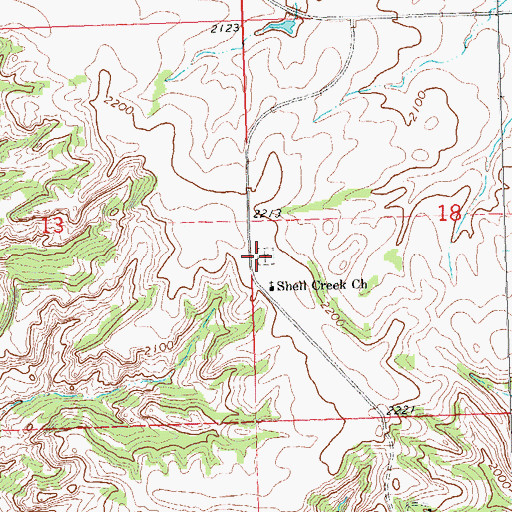 Topographic Map of Holy Family U. S. Scouts Cemetery, ND