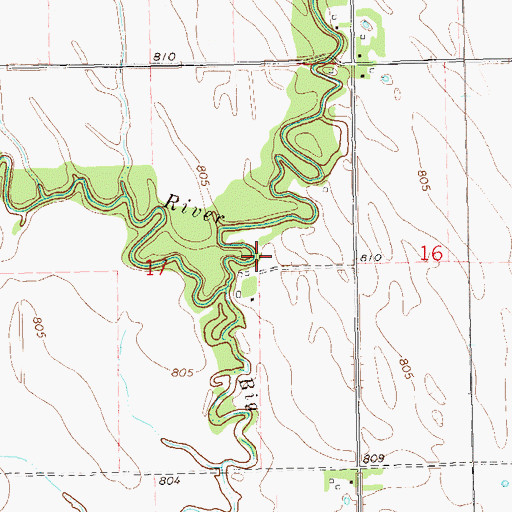 Topographic Map of Adolph G Carl Cemetery, ND