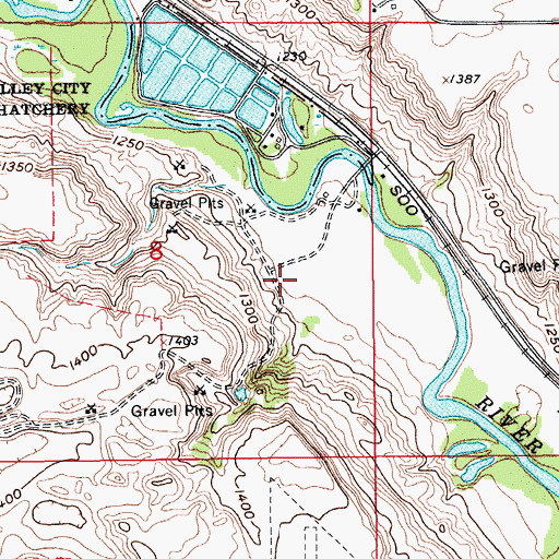 Topographic Map of Maryvale Convent Cemetery, ND