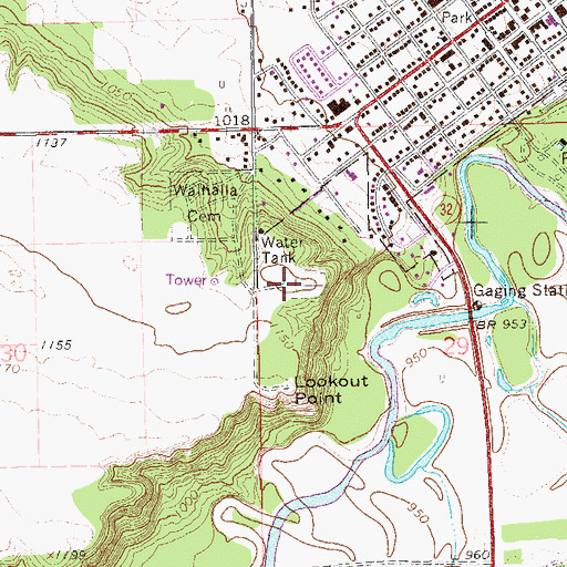 Topographic Map of Saint Boniface Cemetery, ND