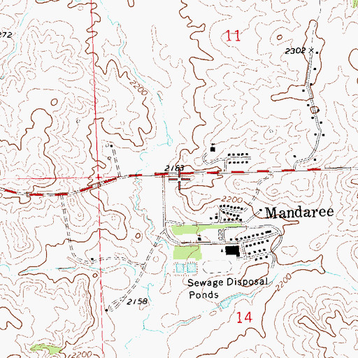 Topographic Map of Congregational Cemetery, ND
