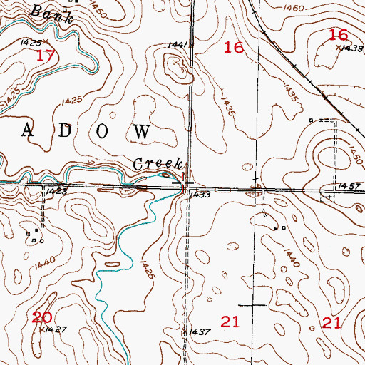 Topographic Map of Rural Cemetery, ND