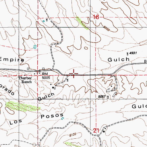 Topographic Map of Colorado Gulch, AZ