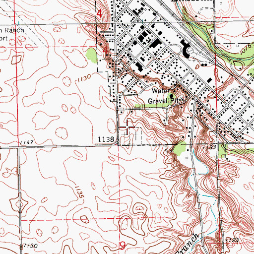 Topographic Map of Enderlin City Cemetery, ND
