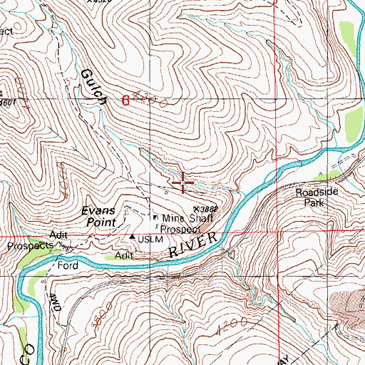 Topographic Map of Colorado Gulch, AZ