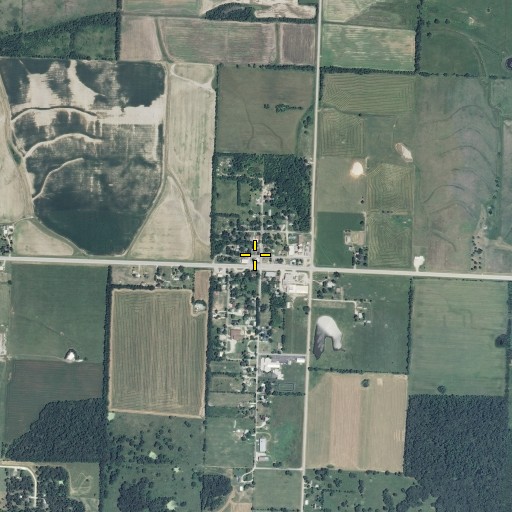 Aerial/Satellite Image of Avilla Post Office, MO