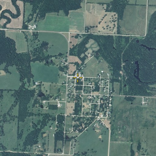Aerial/Satellite Image of Foster Post Office, MO