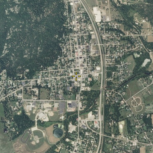 Aerial/Satellite Image of Ironton Post Office, MO